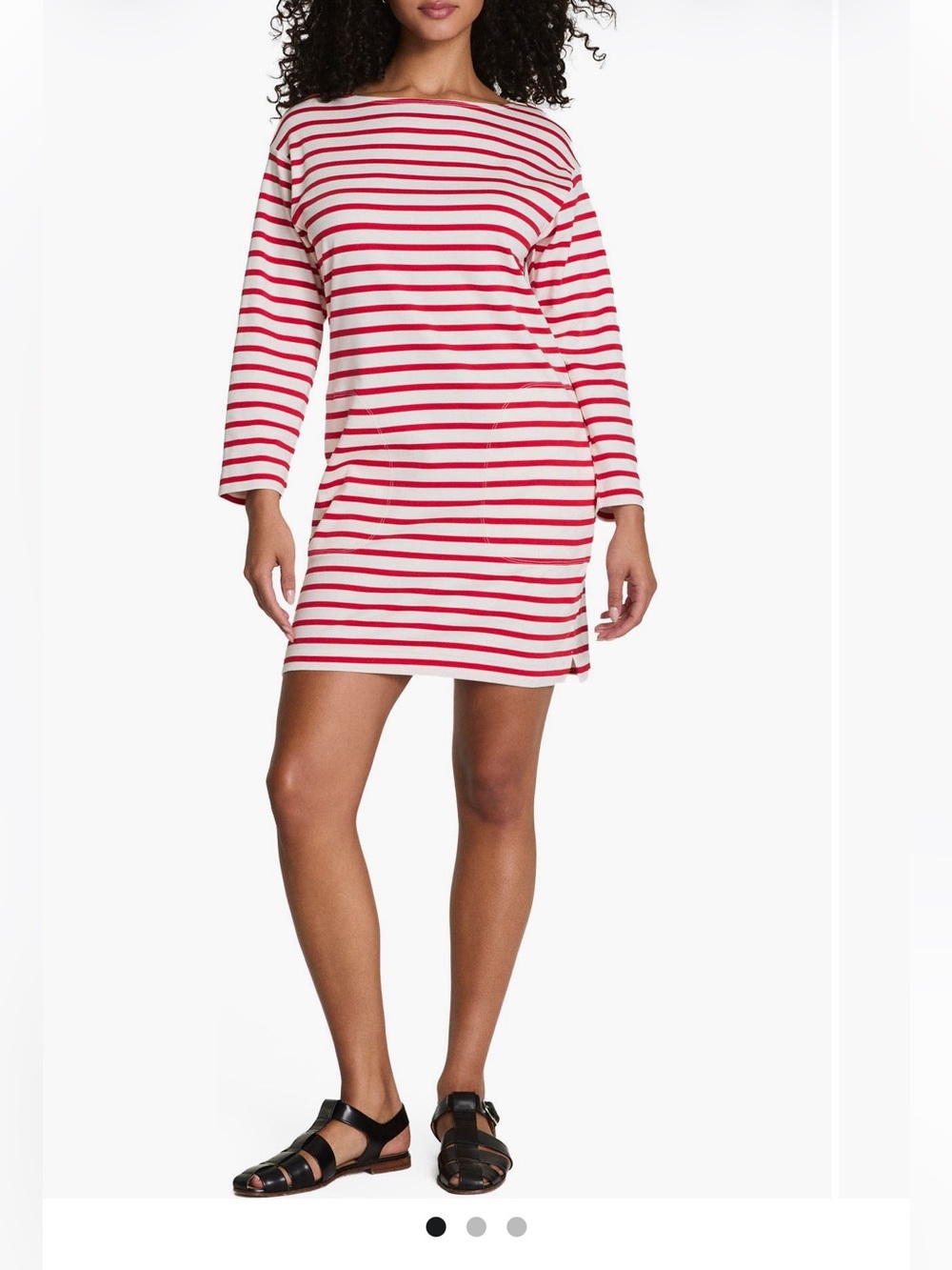 SPANX Cool Cotton Boatneck Red Dress, NWOT, Medium
